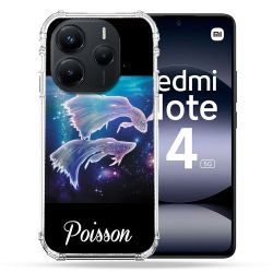 Coque Renforcée Pour Xiaomi Redmi Note 14 5G Signe Zodiaque 2 Poisson
