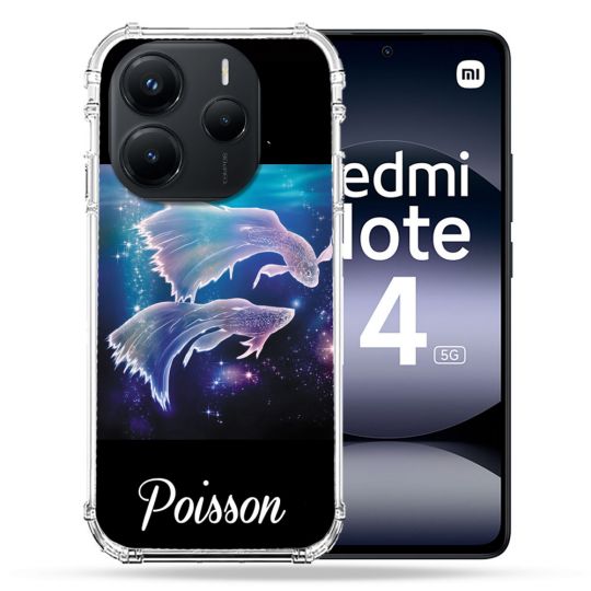 Coque Renforcée Pour Xiaomi Redmi Note 14 5G Signe Zodiaque 2 Poisson