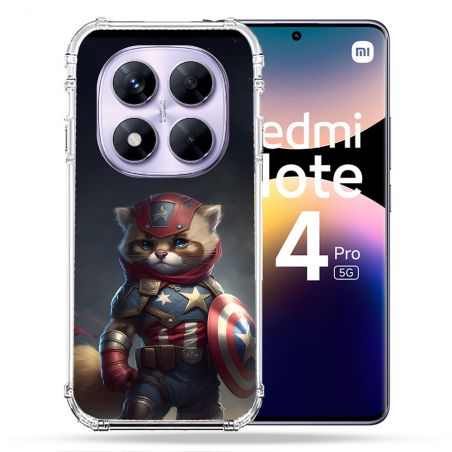 Coque Renforcée Pour Xiaomi Redmi Note 14 PRO 5G Animal Chat America