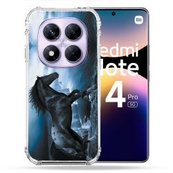 Coque Renforcée Pour Xiaomi Redmi Note 14 PRO 5G Animal Cheval Noir