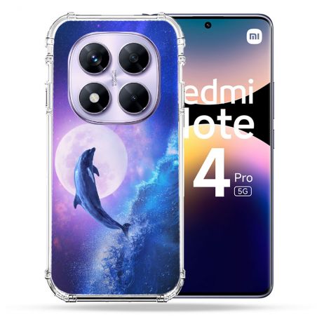 Coque Renforcée Pour Xiaomi Redmi Note 14 PRO 5G Animal Dauphin Vague