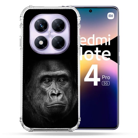 Coque Renforcée Pour Xiaomi Redmi Note 14 PRO 5G Animal Gorille Noir