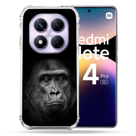 Coque Renforcée Pour Xiaomi Redmi Note 14 PRO 5G Animal Gorille Noir