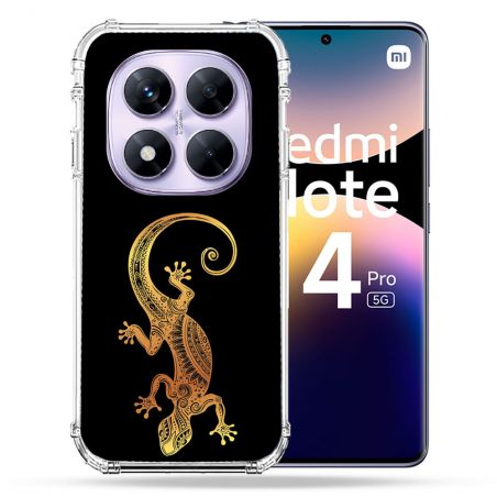 Coque Renforcée Pour Xiaomi Redmi Note 14 PRO 5G Animal Lezard Noir