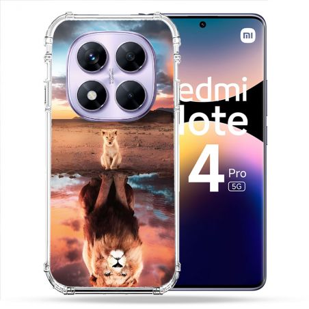 Coque Renforcée Pour Xiaomi Redmi Note 14 PRO 5G Animal Lion Reflet