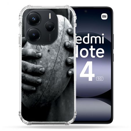 Coque Renforcée Pour Xiaomi Redmi Note 14 5G Sport Rugby Ballon Vintage