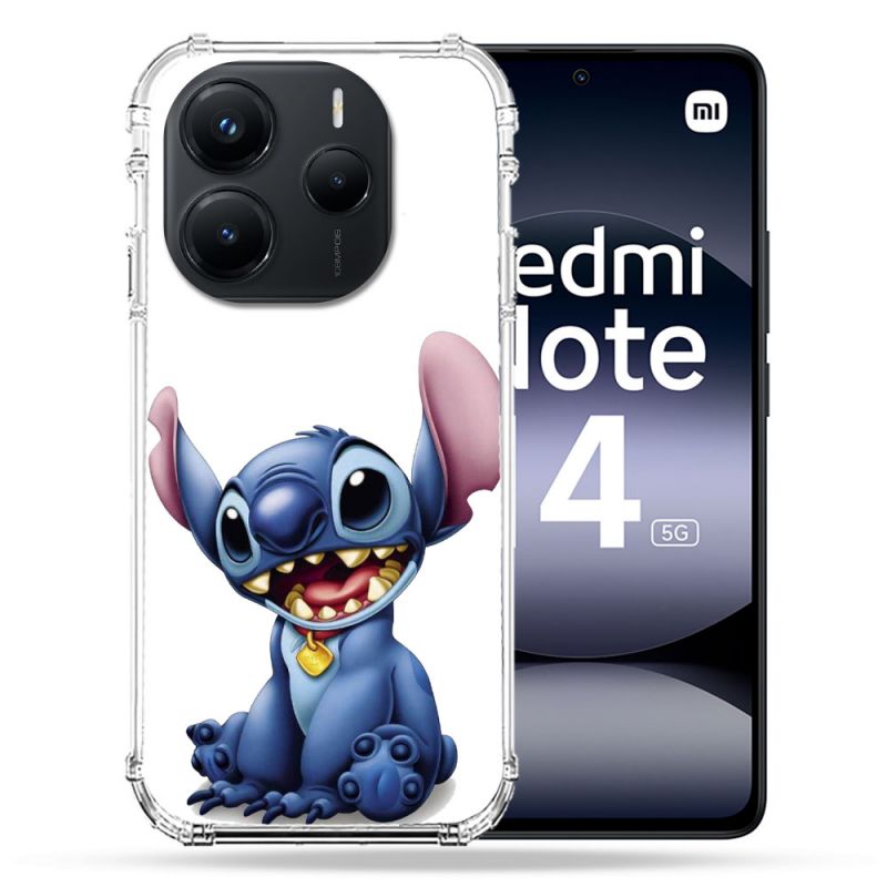 Coque Renforcée Pour Xiaomi Redmi Note 14 5G Stitch Blanc
