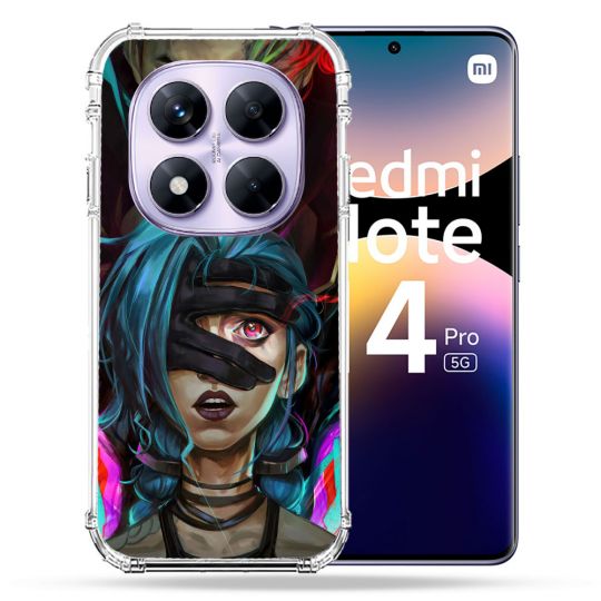 Coque Renforcée Pour Xiaomi Redmi Note 14 PRO 5G Arcane Jinx Bleu