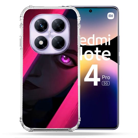 Coque Renforcée Pour Xiaomi Redmi Note 14 PRO 5G Arcane Jinx Rose