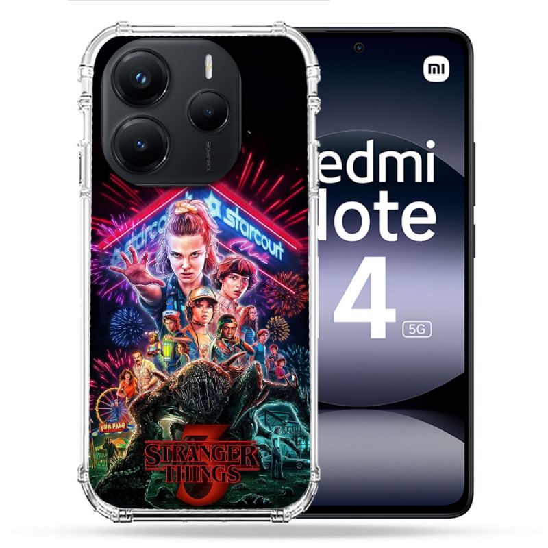 Coque Renforcée Pour Xiaomi Redmi Note 14 5G Stranger Things Affiche 3