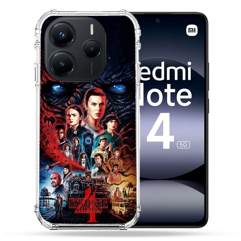 Coque Renforcée Pour Xiaomi Redmi Note 14 5G Stranger Things Affiche 4
