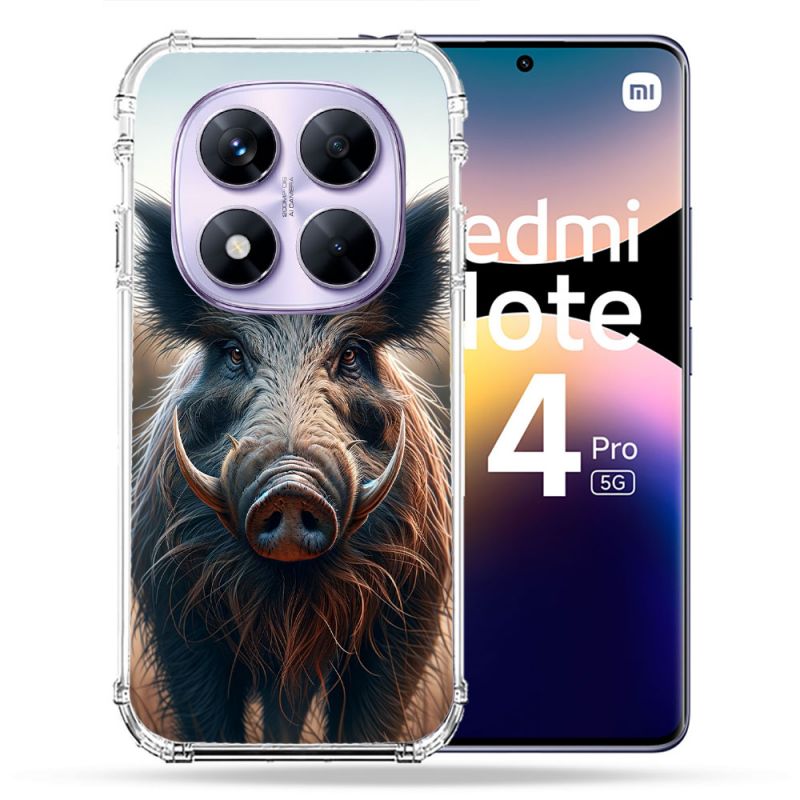 Coque Renforcée Pour Xiaomi Redmi Note 14 PRO 5G Chasse Sanglier Attaque