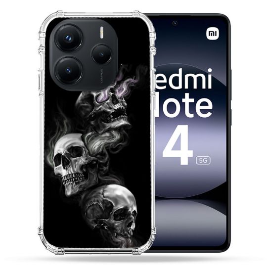 Coque Renforcée Pour Xiaomi Redmi Note 14 5G Tete de Mort Triple