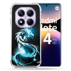 Coque Renforcée Pour Xiaomi Redmi Note 14 PRO 5G Fantastique Dragon Bleu