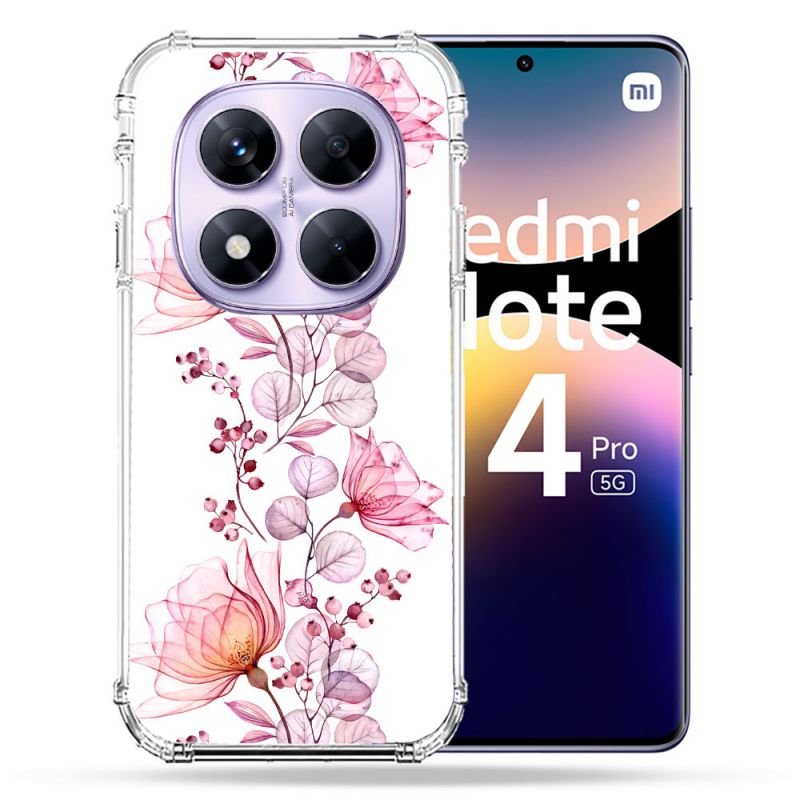 Coque Renforcée Pour Xiaomi Redmi Note 14 PRO 5G Fleur Eclosion