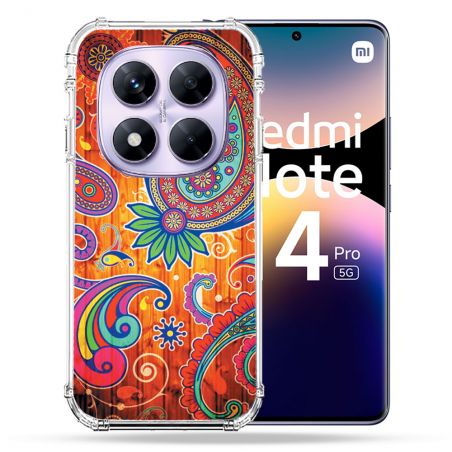 Coque Renforcée Pour Xiaomi Redmi Note 14 PRO 5G Fleur Psychedelic