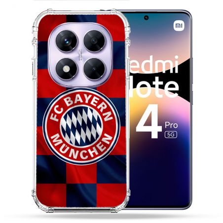 Coque Renforcée Pour Xiaomi Redmi Note 14 PRO 5G Foot Bayern Munich Carreaux