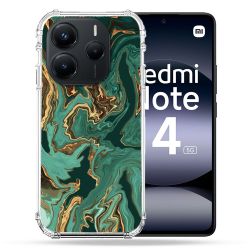 Coque Renforcée Pour Xiaomi Redmi Note 14 5G Texture Marbre Vert