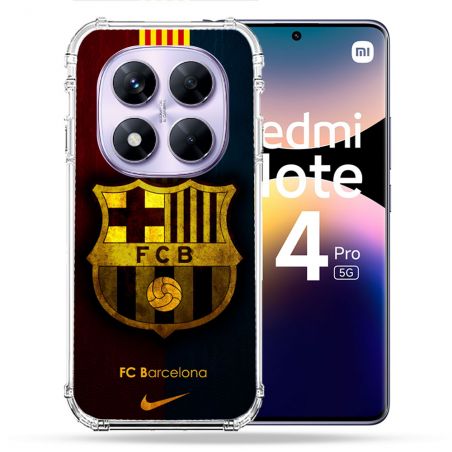 Coque Renforcée Pour Xiaomi Redmi Note 14 PRO 5G Foot FC Barcelone Vintage