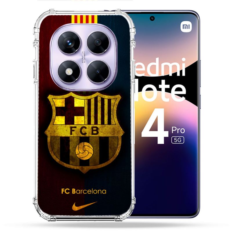 Coque Renforcée Pour Xiaomi Redmi Note 14 PRO 5G Foot FC Barcelone Vintage