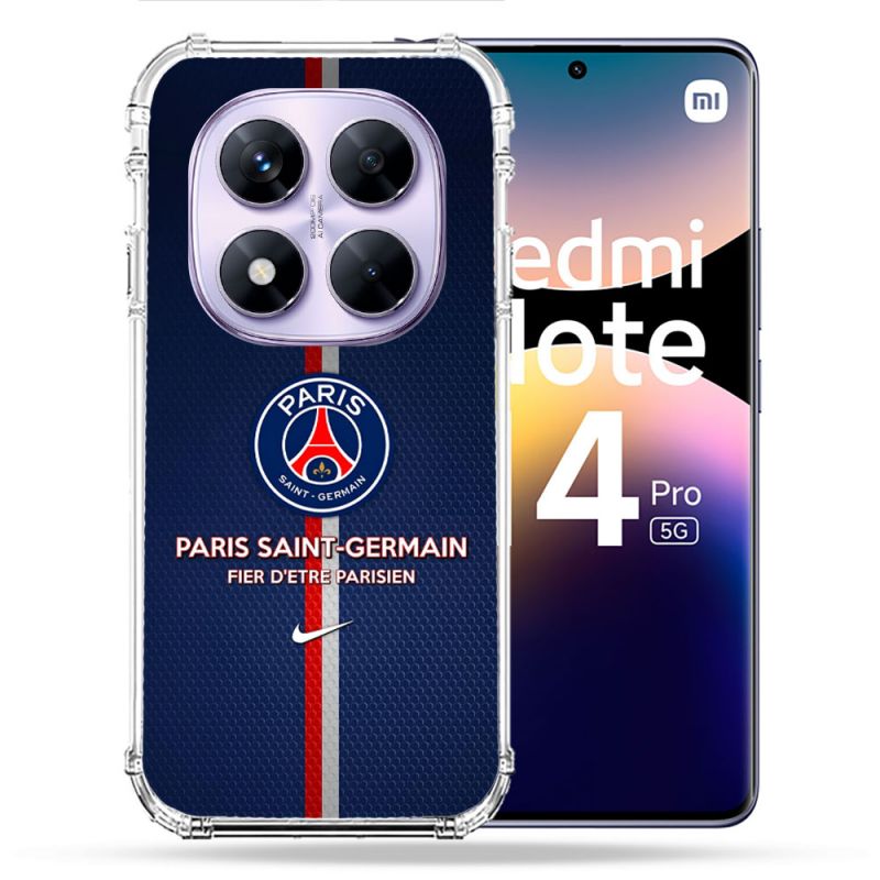 Coque Renforcée Pour Xiaomi Redmi Note 14 PRO 5G Foot PSG Fier
