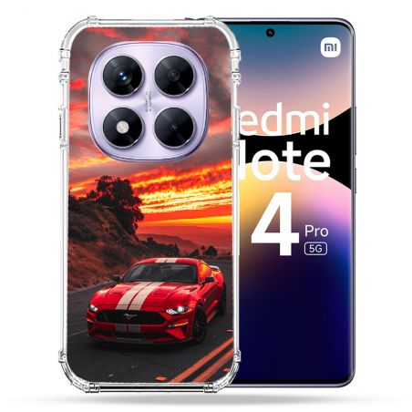 Coque Renforcée Pour Xiaomi Redmi Note 14 PRO 5G Ford Mustang GT500 Rouge