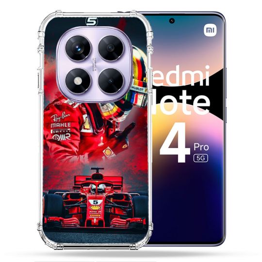 Coque Renforcée Pour Xiaomi Redmi Note 14 PRO 5G Formule 1 F1 Ferrari