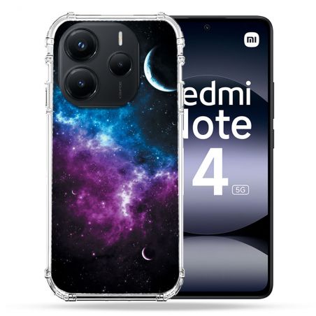Coque Renforcée Pour Xiaomi Redmi Note 14 5G Univers Bleu Violet