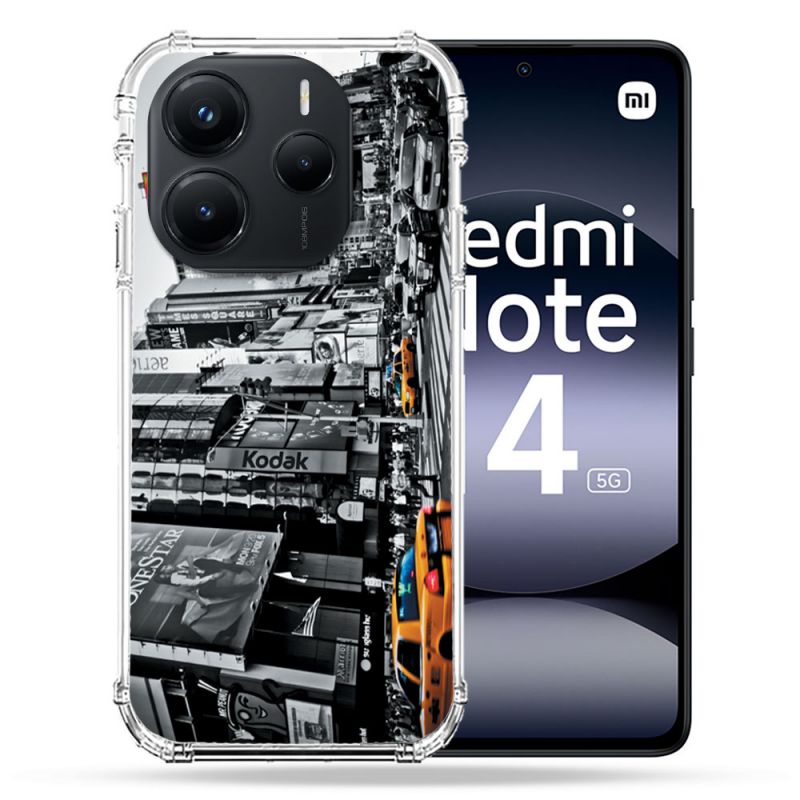 Coque Renforcée Pour Xiaomi Redmi Note 14 5G Voyage Amerique USA New York Taxi