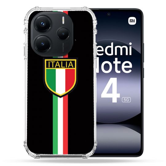 Coque Renforcée Pour Xiaomi Redmi Note 14 5G Voyage Italie 3 Noir