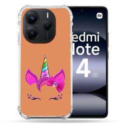 Coque Renforcée Transparente Pour Xiaomi Redmi Note 14 5G Licorne Paillette