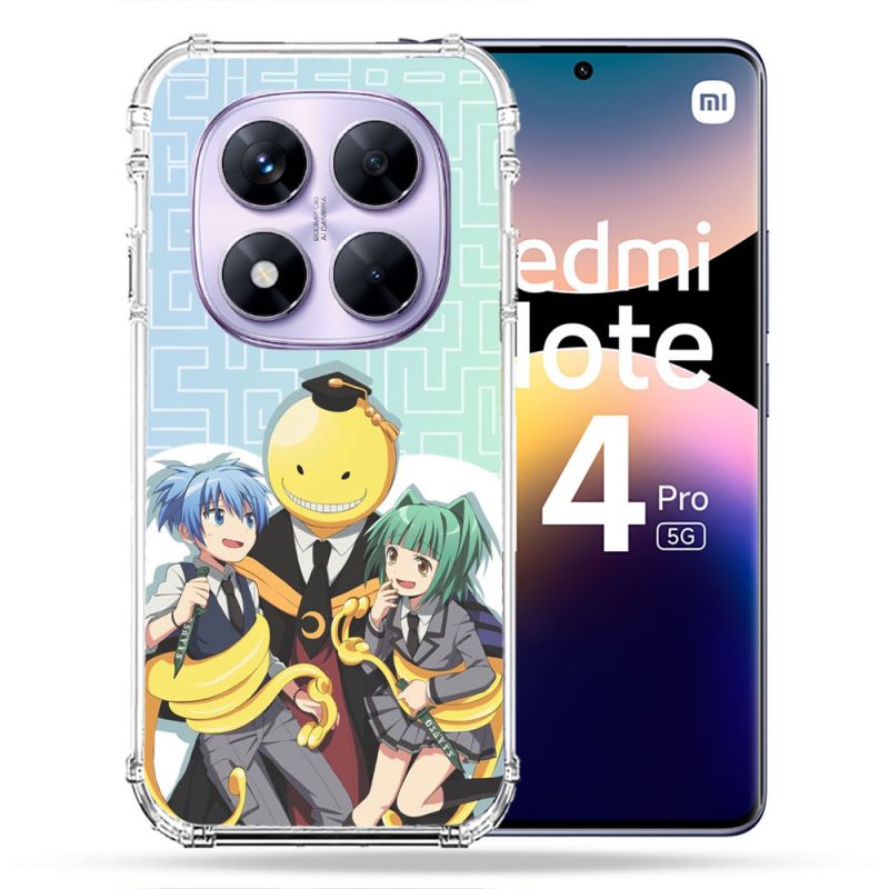 Coque Renforcée Pour Xiaomi Redmi Note 14 PRO 5G Manga Assassination Classroom Kuro Trio