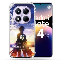 Coque Renforcée Pour Xiaomi Redmi Note 14 PRO 5G Manga Attaque Titans Soleil