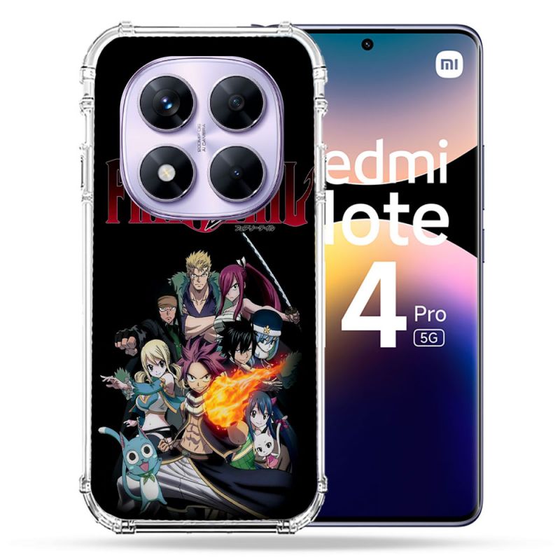 Coque Renforcée Pour Xiaomi Redmi Note 14 PRO 5G Manga Fairy Tail Logo Team