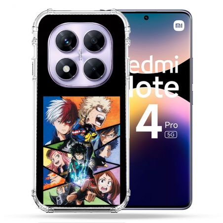 Coque Renforcée Pour Xiaomi Redmi Note 14 PRO 5G Manga My Hero Academia Noir