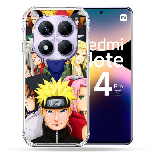 Coque Renforcée Pour Xiaomi Redmi Note 14 PRO 5G Manga Naruto Team