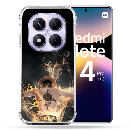 Coque Renforcée Pour Xiaomi Redmi Note 14 PRO 5G Manga One Piece Ace Noir