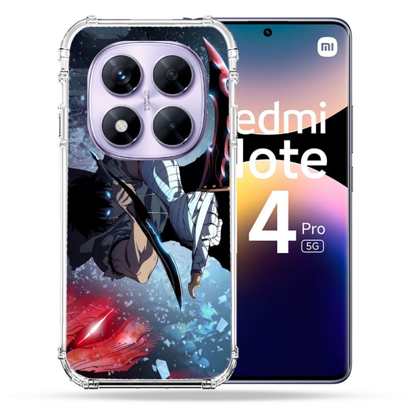 Coque Renforcée Pour Xiaomi Redmi Note 14 PRO 5G Manga Solo Leveling Sung Epee