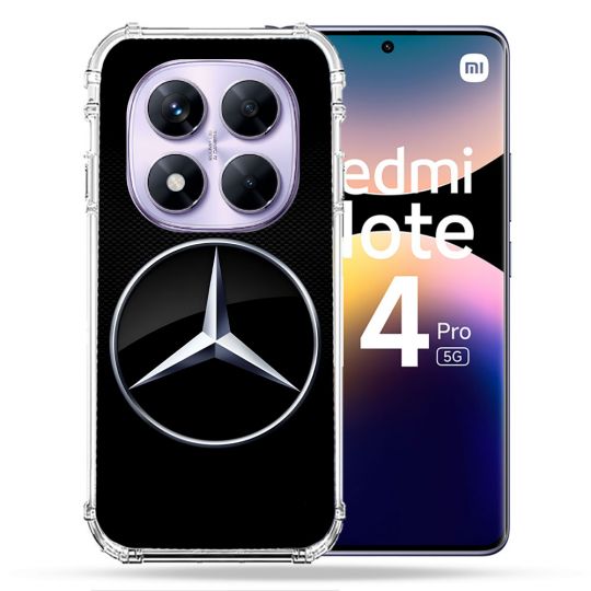 Coque Renforcée Pour Xiaomi Redmi Note 14 PRO 5G Mercedes Carbone