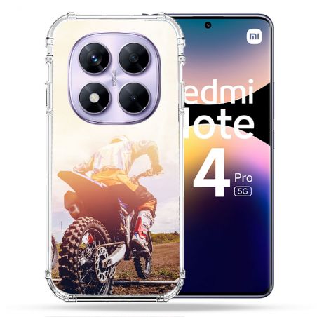 Coque Renforcée Pour Xiaomi Redmi Note 14 PRO 5G Moto Cross Soleil