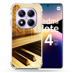 Coque Renforcée Pour Xiaomi Redmi Note 14 PRO 5G Musique Piano Retro