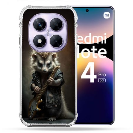 Coque Renforcée Pour Xiaomi Redmi Note 14 PRO 5G Musique Rock Herisson