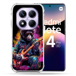 Coque Renforcée Pour Xiaomi Redmi Note 14 PRO 5G Musique Rock Singe