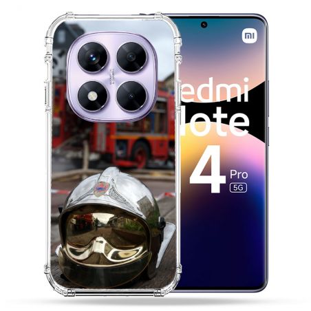 Coque Renforcée Pour Xiaomi Redmi Note 14 PRO 5G Pompier Casque Camion