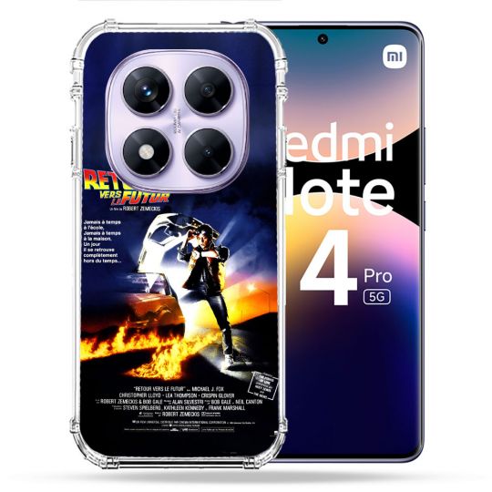 Coque Renforcée Pour Xiaomi Redmi Note 14 PRO 5G Retour Vers Le Futur Affiche