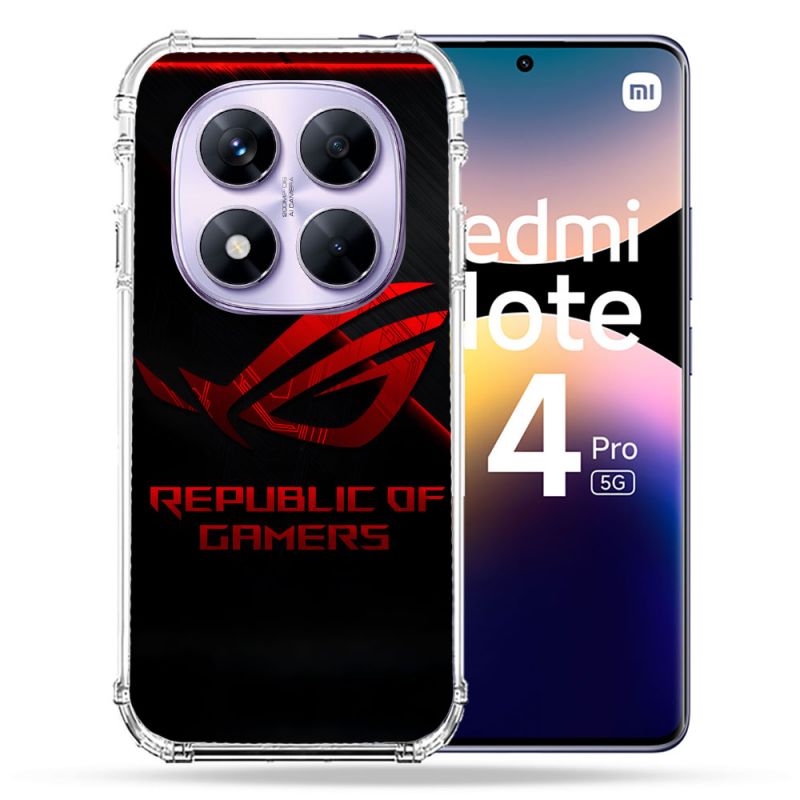 Coque Renforcée Pour Xiaomi Redmi Note 14 PRO 5G ROG Rouge