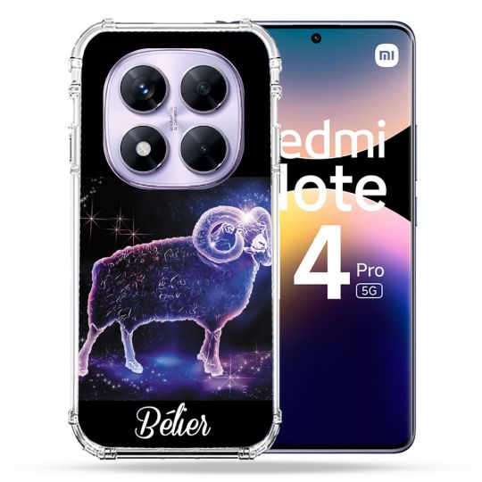 Coque Renforcée Pour Xiaomi Redmi Note 14 PRO 5G Signe Zodiaque 2 Bélier