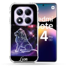Coque Renforcée Pour Xiaomi Redmi Note 14 PRO 5G Signe Zodiaque 2 Lion