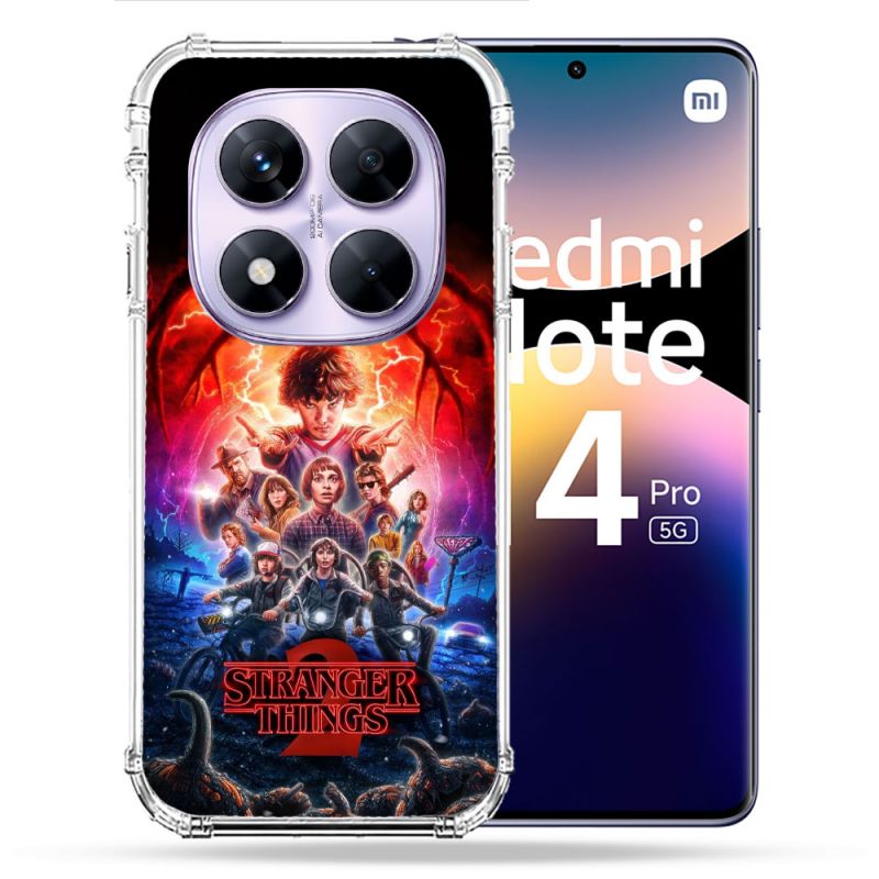 Coque Renforcée Pour Xiaomi Redmi Note 14 PRO 5G Stranger Things Affiche 2