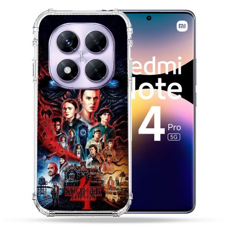 Coque Renforcée Pour Xiaomi Redmi Note 14 PRO 5G Stranger Things Affiche 4